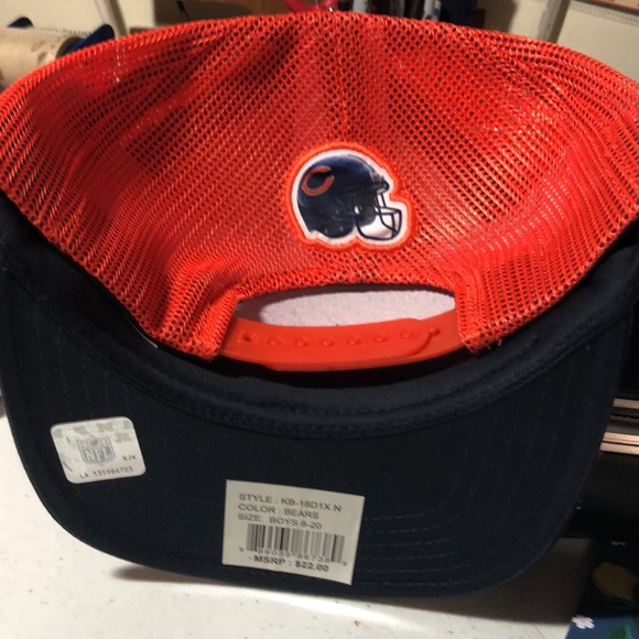 Chicago Bears NFL Youth Stealth Helmet SnapBack Mesh Hat Cap Boys 8-20 - Picture 4 of 7